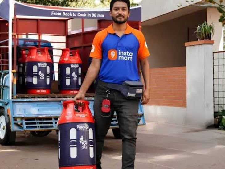 Swiggy Instamart HPCL LPG Cylinder Delivery Launch