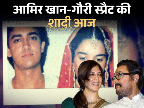 आज गौरी से शादी करेंगे आमिर खान:20 की उम्र में घरवालों से छिपकर पड़ोसी से पहली कोर्ट मैरिज की, जानिए 3 अहम रिश्तों की कहानी