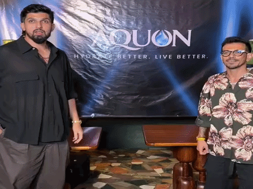 Chahal & Ishant Launch Aquon Energy Drink in Gurugram