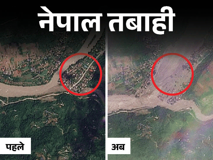 Nepal-Tibet Border Flood Destruction | 9 Satellite Photos Reveal Ruin