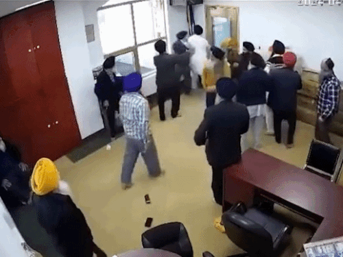 Canada Gurdwara Clash | Management Committee Dispute & CCTV Footage