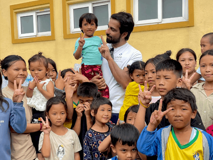 Sonu Sood Nepal Visit | Flood Relief Aid & Ration Support Kathmandu