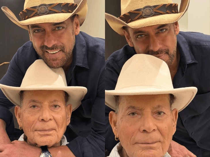 Salman Khan Shares Matching Cowboy Hat Photos With Salim Khan